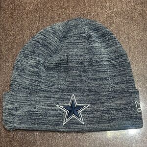 Gray Knit Beanie with Dallas Cowboys logo. Never worn.